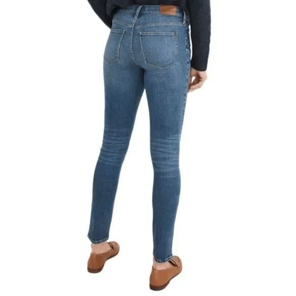 Madewell 9 Inches Mid Rise Skinny Jeans Pleasant Wash Size 26 - Picture 3 of 12